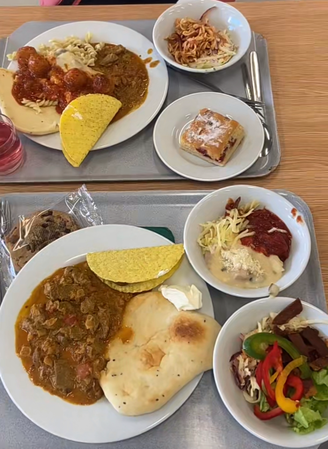 各国学校食堂午餐大pk!来看看大家都吃啥!