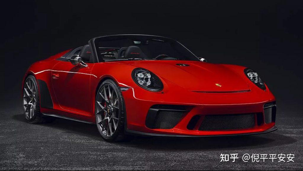 保时捷911speedster红色跑车