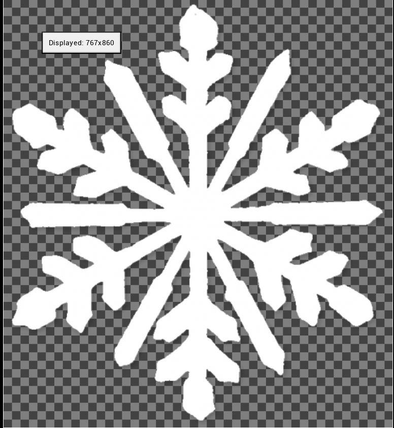 1,一张雪花贴图事前准备