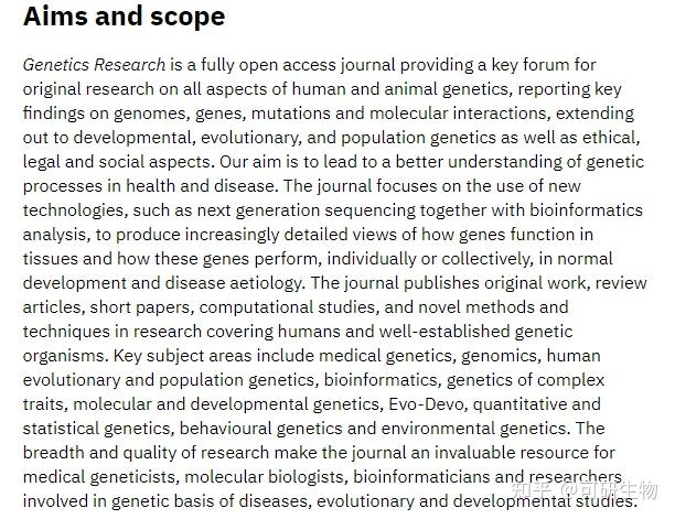 genetics research paper