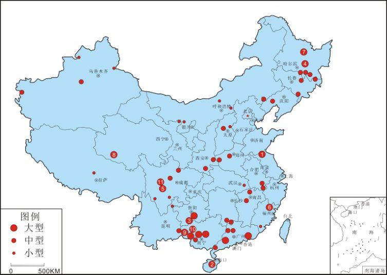 中国石材产区图图片