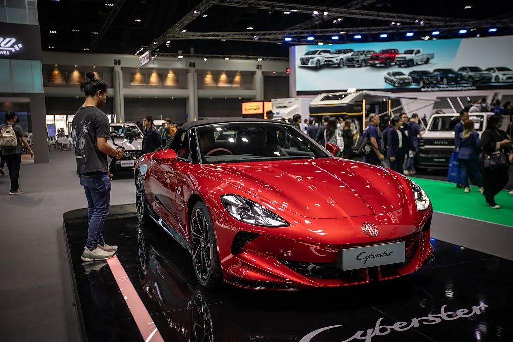 mg cyberster 是 mg motor 首次在东南亚国家联盟(东盟)车展上推出的