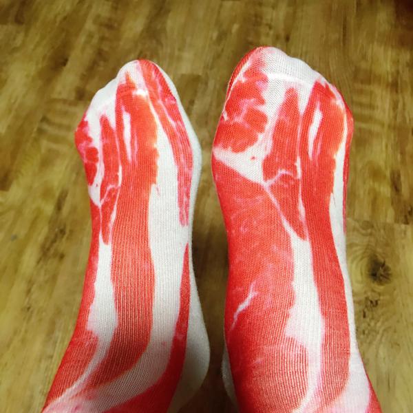 我的五花肉袜子,穿上分分钟想啃脚.