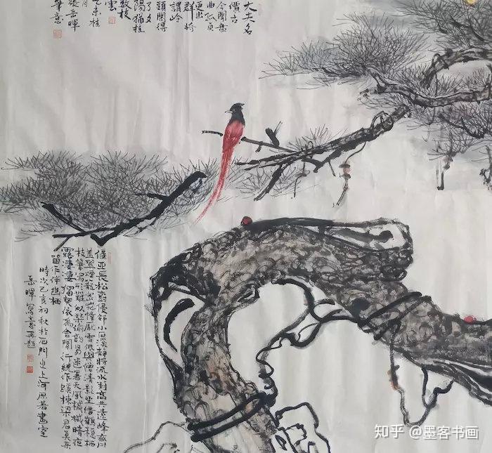 画家张岳晖传统画梅画松