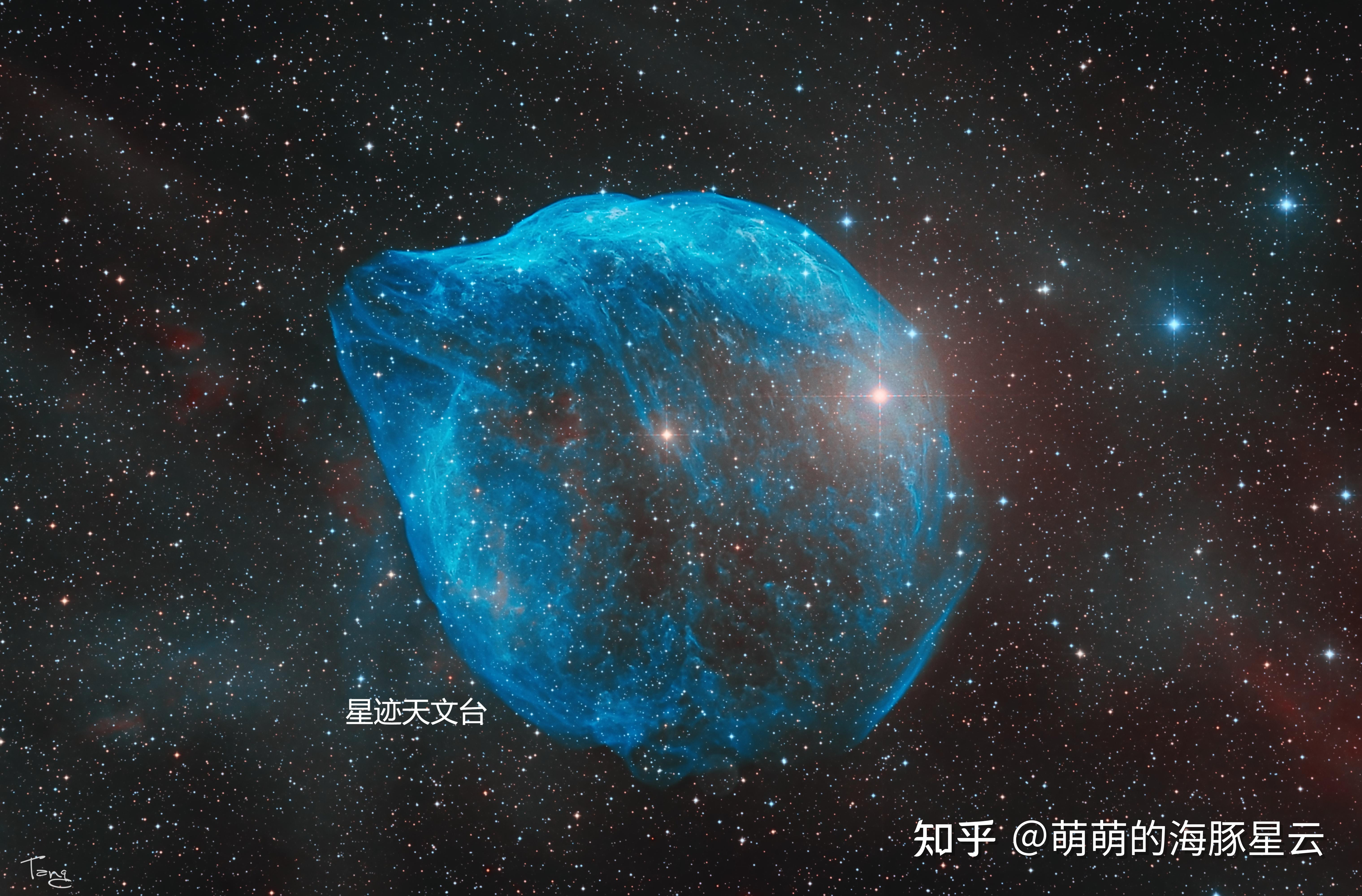 上帝之眼m74蓝马头星云下面为天文台出图星迹远程天文台目前拥有已