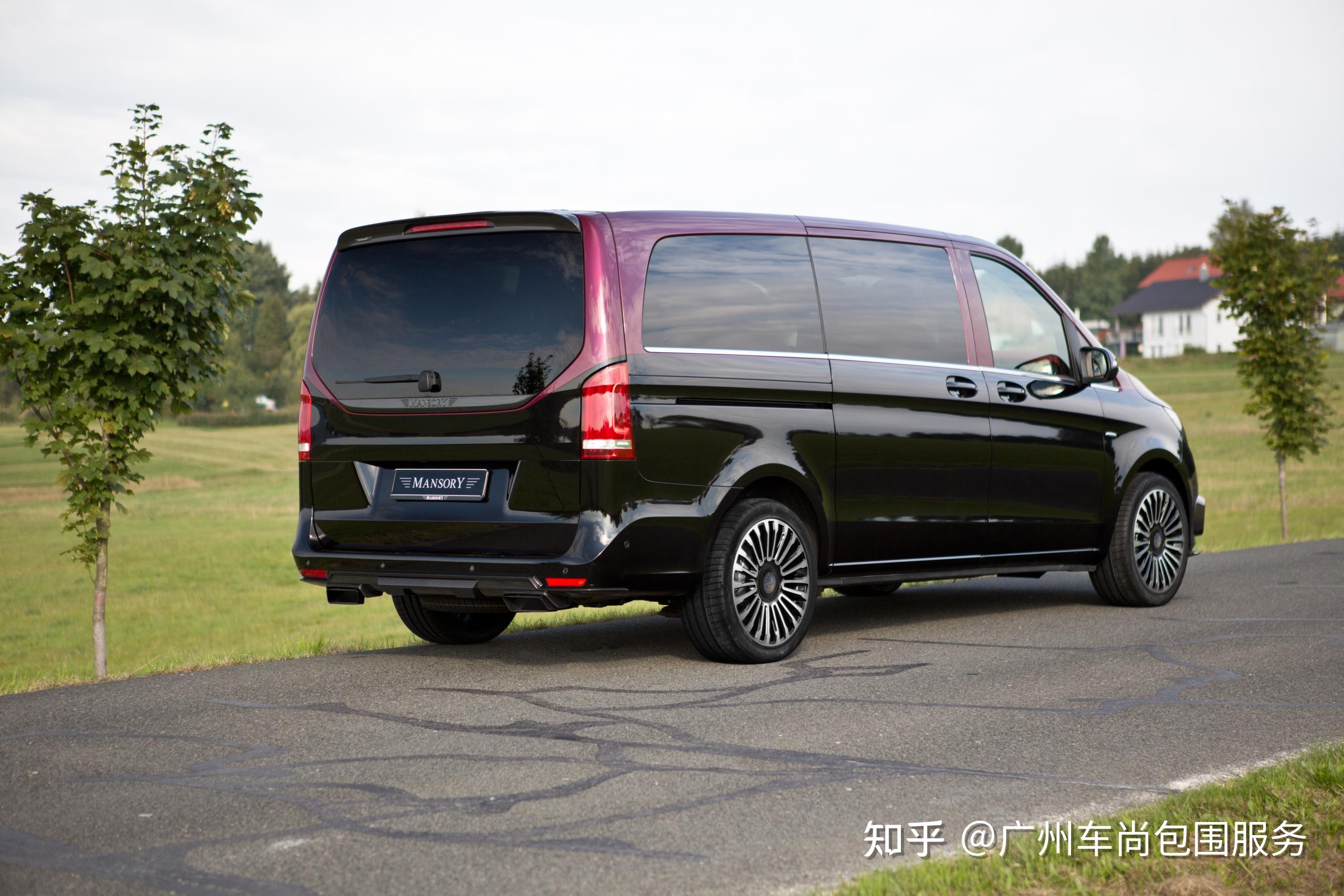 奔驰v级v260l 威霆改装mansory小包围 碳纤维前后唇前杠风口排气尾嘴