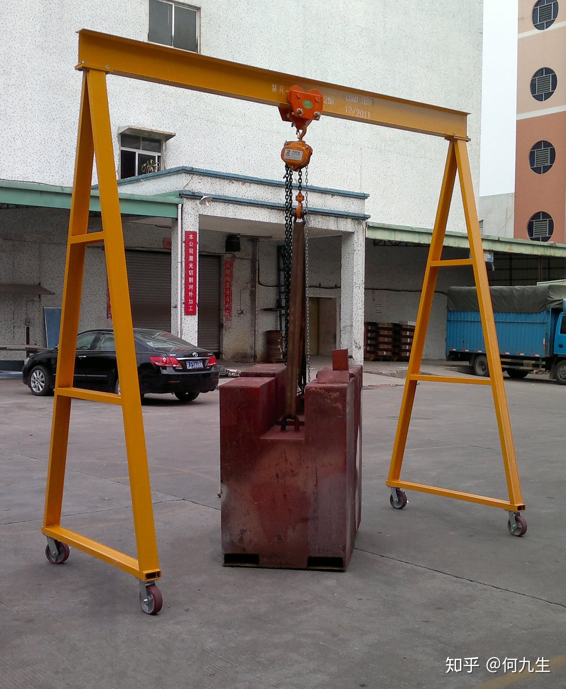 a手推式龙门架移动式龙门架轻型起重机