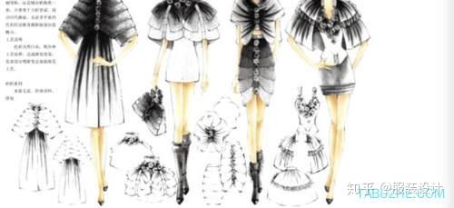 服装设计图基本画法入门教你怎么画服装设计图 知乎