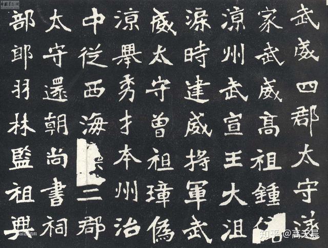 魏碑《张猛龙碑》唐楷楷书南派书法,多疏放妍妙,长于尺牍,发端于隋代