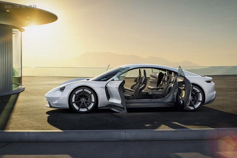 保时捷missione纯电动跑车续航达500km预计2019年上市