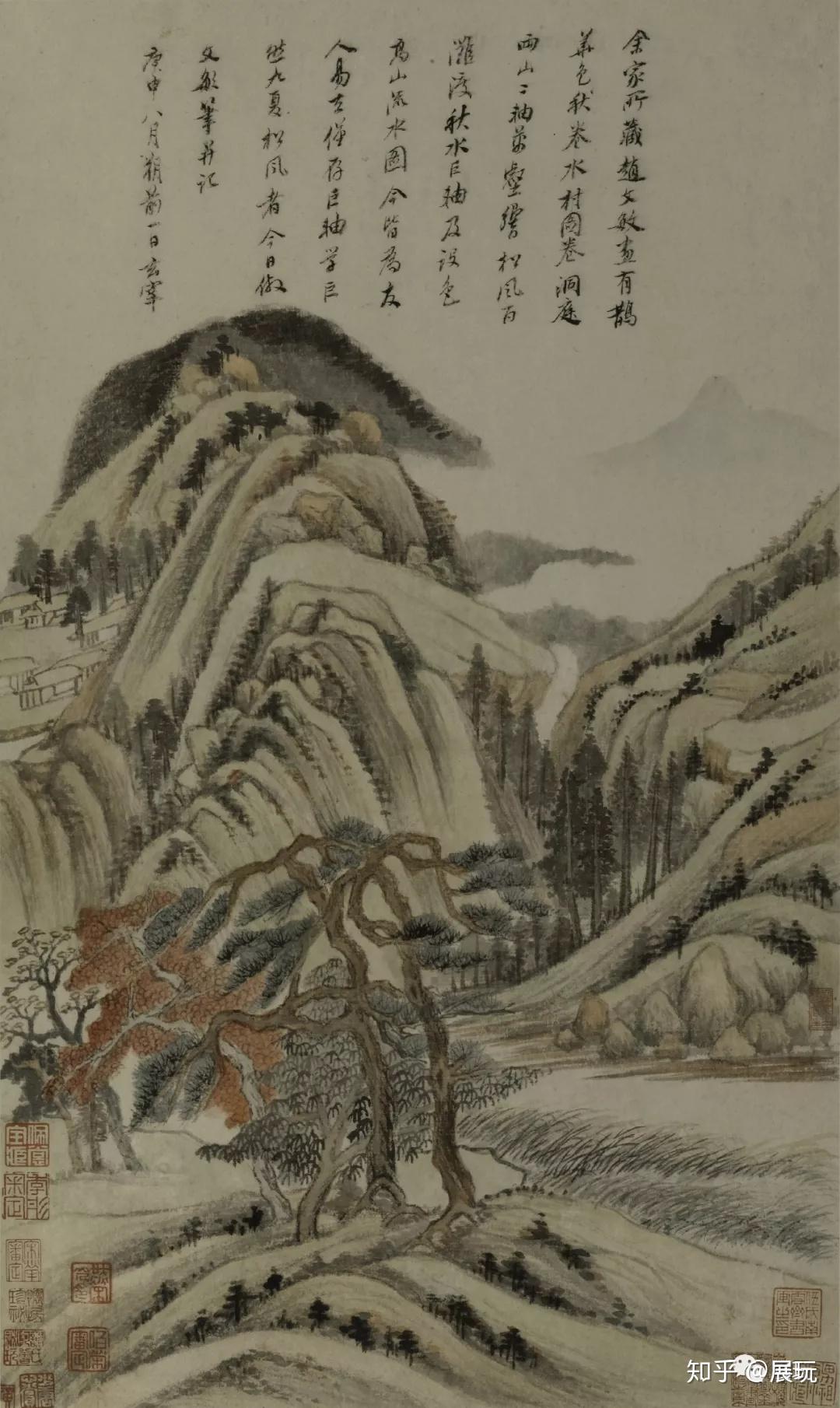 明 董其昌 秋兴八景图册明 董其昌 画禅室小安崦