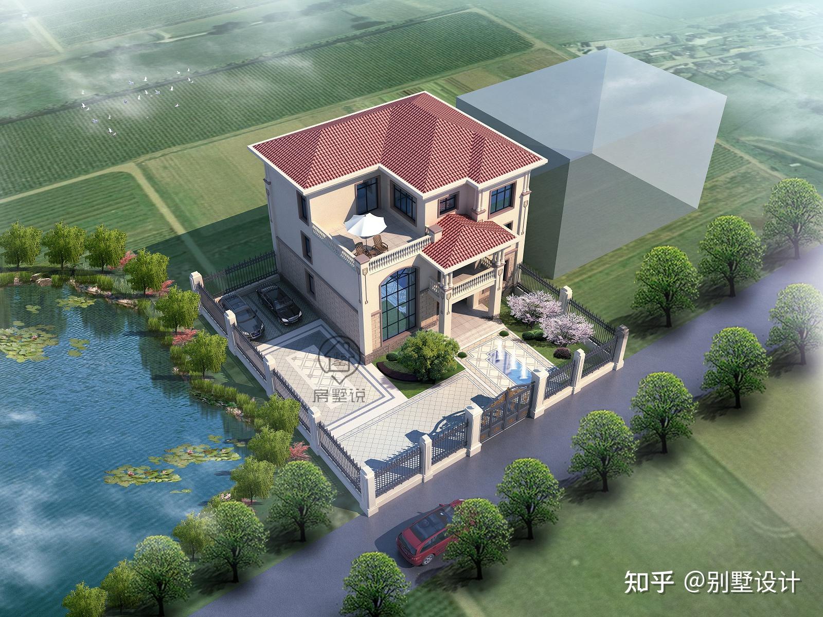 别墅设计:大院落双车位,三层纯正欧式静享优雅生活 - 知乎