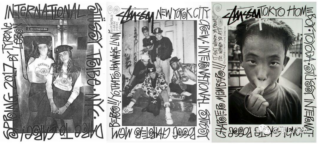 赋予在各种照片上的趣味标语涂鸦,并且把这些标语围成圈在海报周围