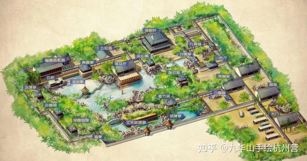 【7 狮子林】【6 沧浪亭】【5 艺圃】【4 网师园】【3 留园】【2