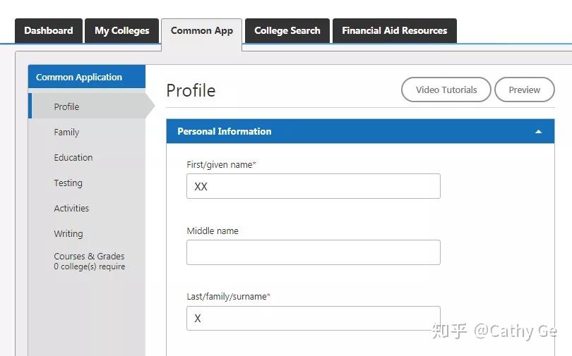 Common App Example.pdf 别慌,这里有详细的 Common app 填写指南 - 知乎