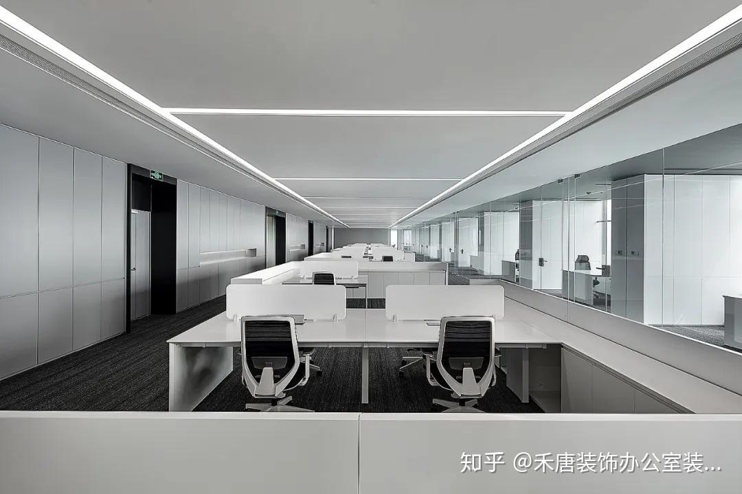 极简主义装修办公室黑白灰设计效果图 - 知乎