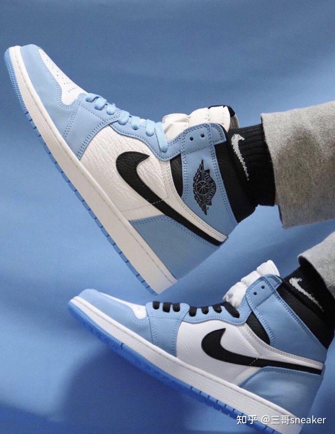 『情侣款』aj1大学蓝 - 知乎