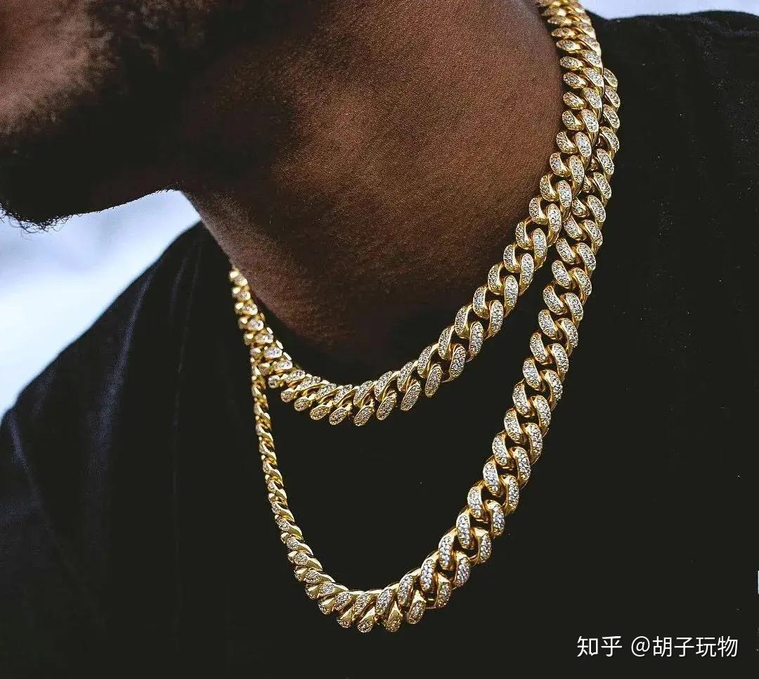 古巴链费加罗链蛇骨链简约大气粗犷男人的配饰快来一条