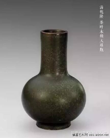 中国 雍正年製款 茶葉末釉 窯変瓶 唐木台・時代箱付 G R4191B | www