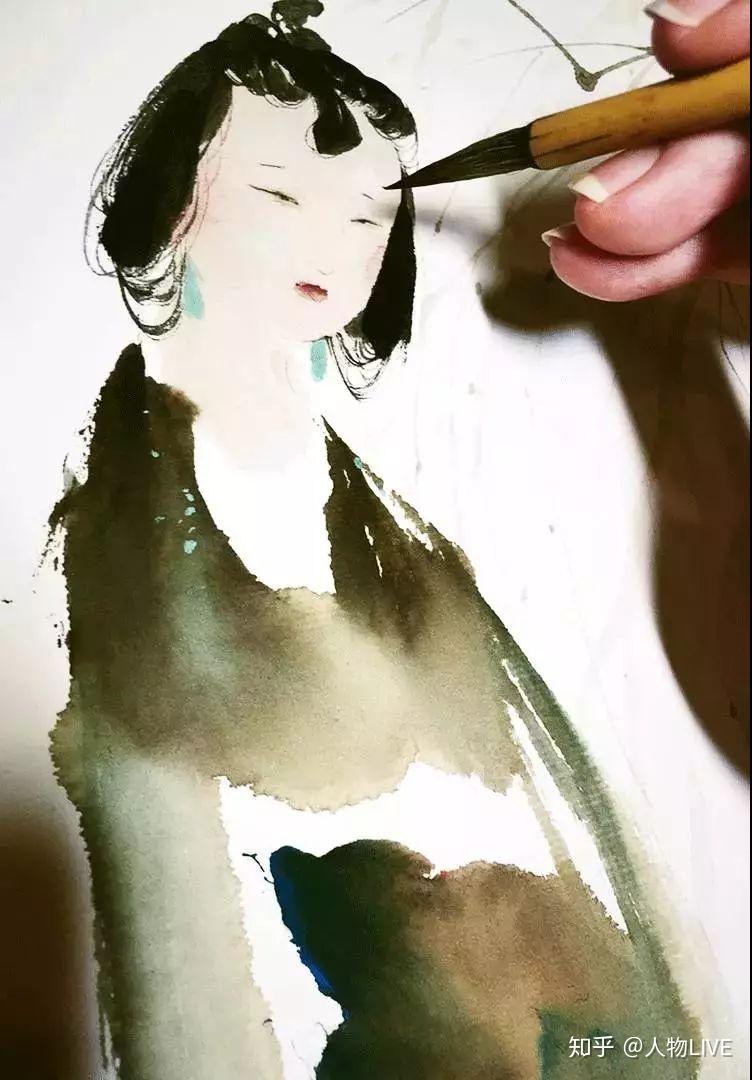美女画师张渔的成名之路：她一出手，就让水墨中国风惊艳3亿人 - 知乎
