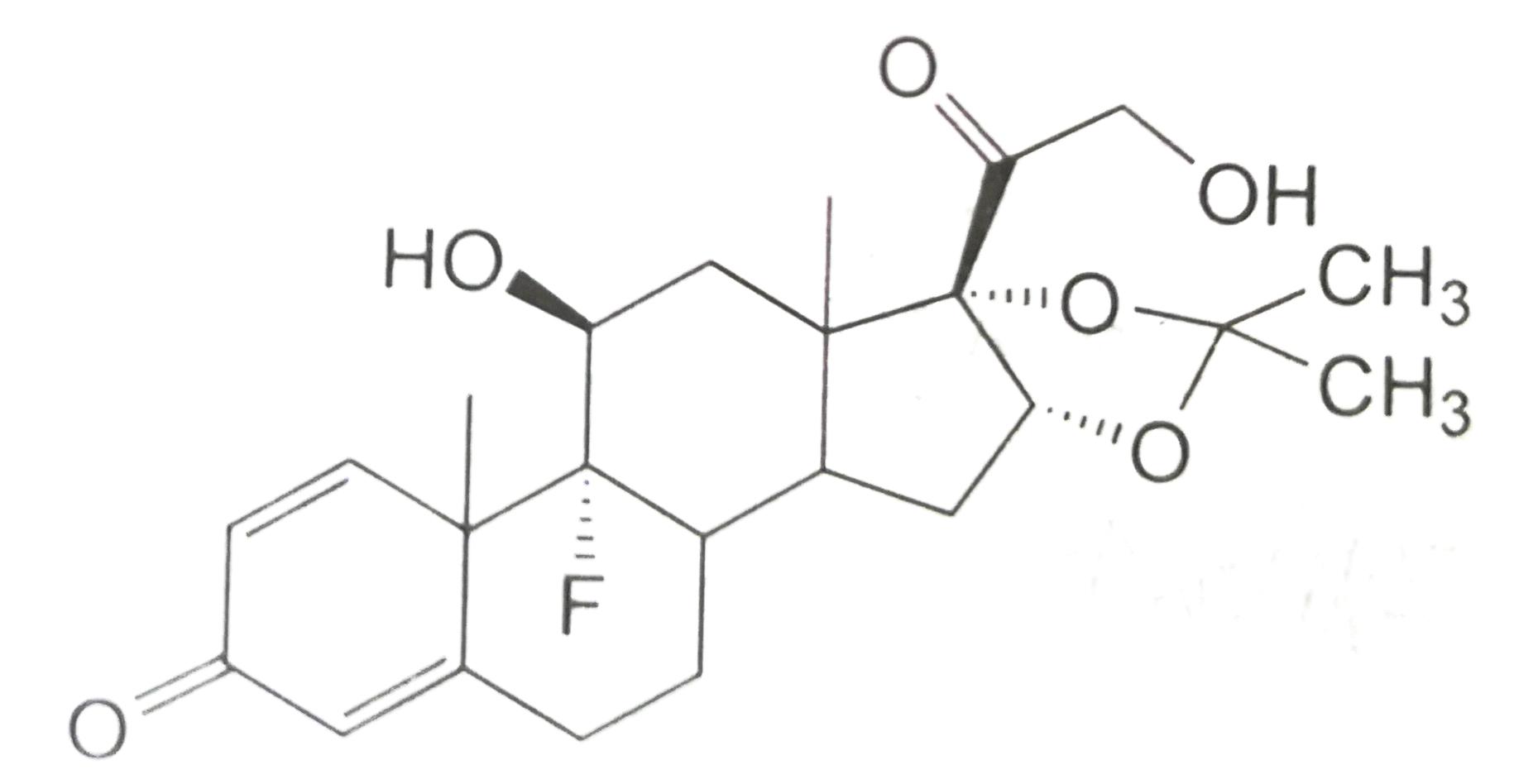 药物分子中16位为甲基,21位为羟基,该羟基可以与磷酸或琥铂酸成酯