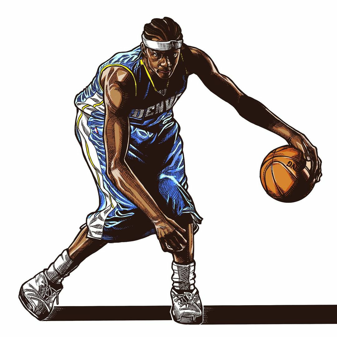 篮球壁纸爱不释手的篮球插画