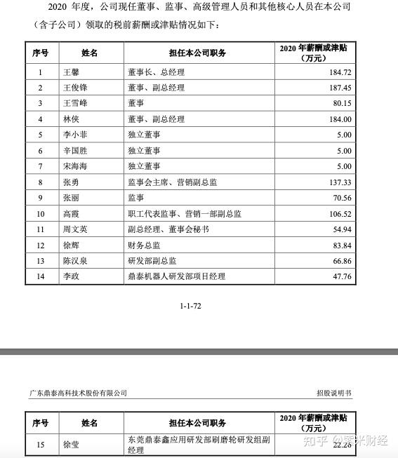 鼎泰高科拟ipo董事长王馨2020年薪酬为18472万元