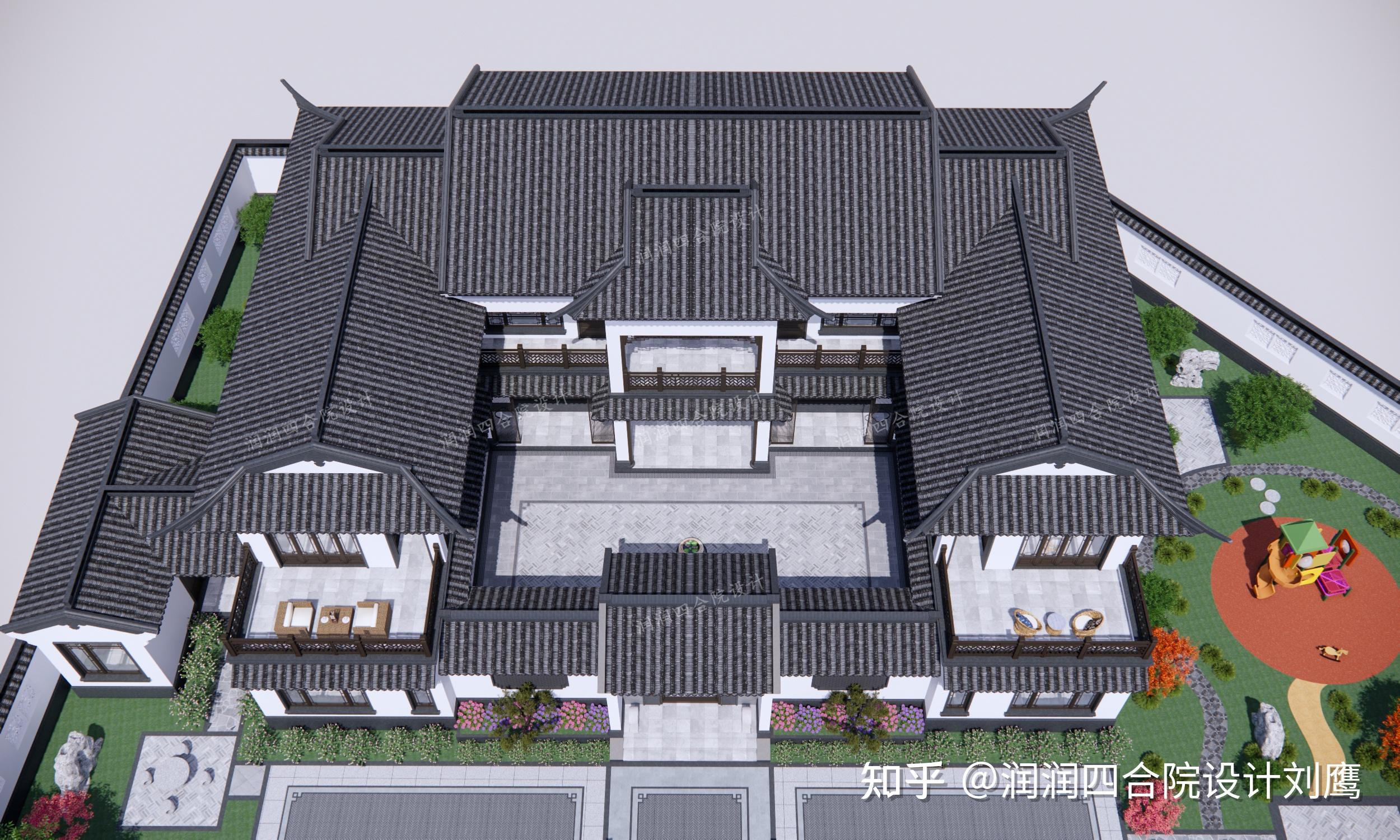 润润四合院设计刘鹰:四川两层苏式四合院祖宅25×18.5,游花园,享田园生活 - 知乎