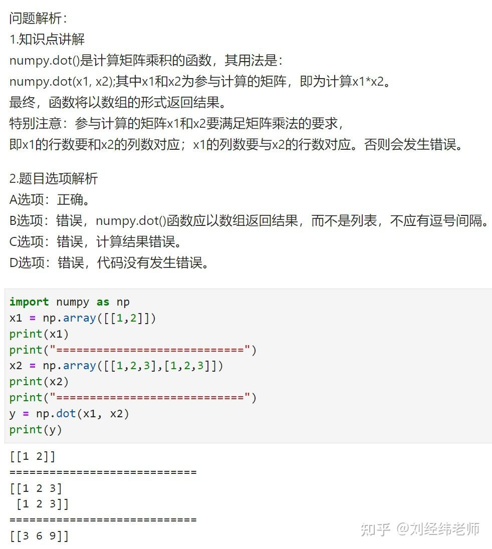 Numpy Dot Documentation