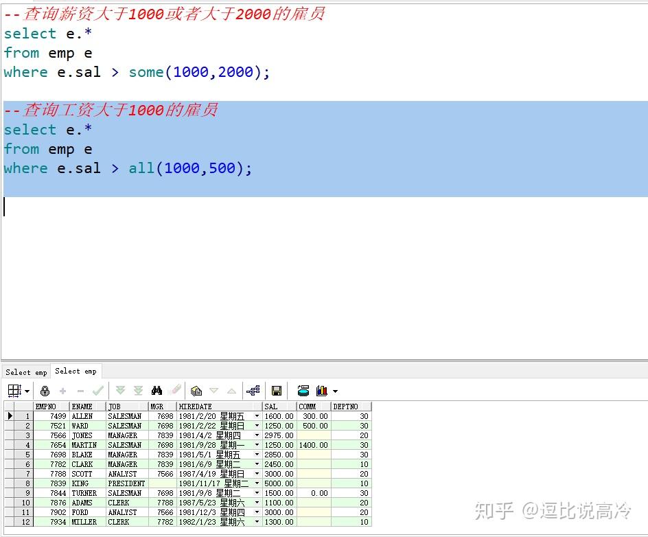 Oracle - Select 语句 - 知乎