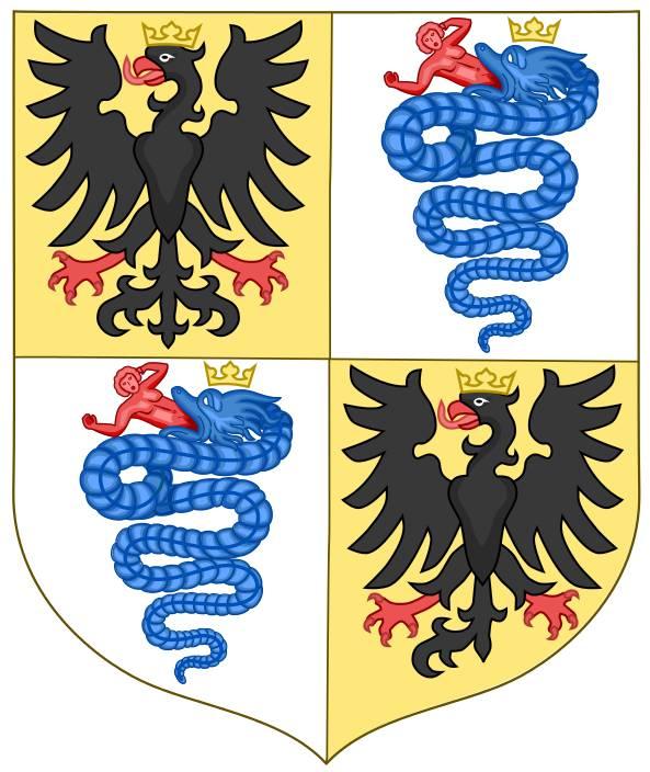 斯福尔扎家族族徽 文艺复兴时期以米兰为中心的统治家族,豪门斯福尔扎