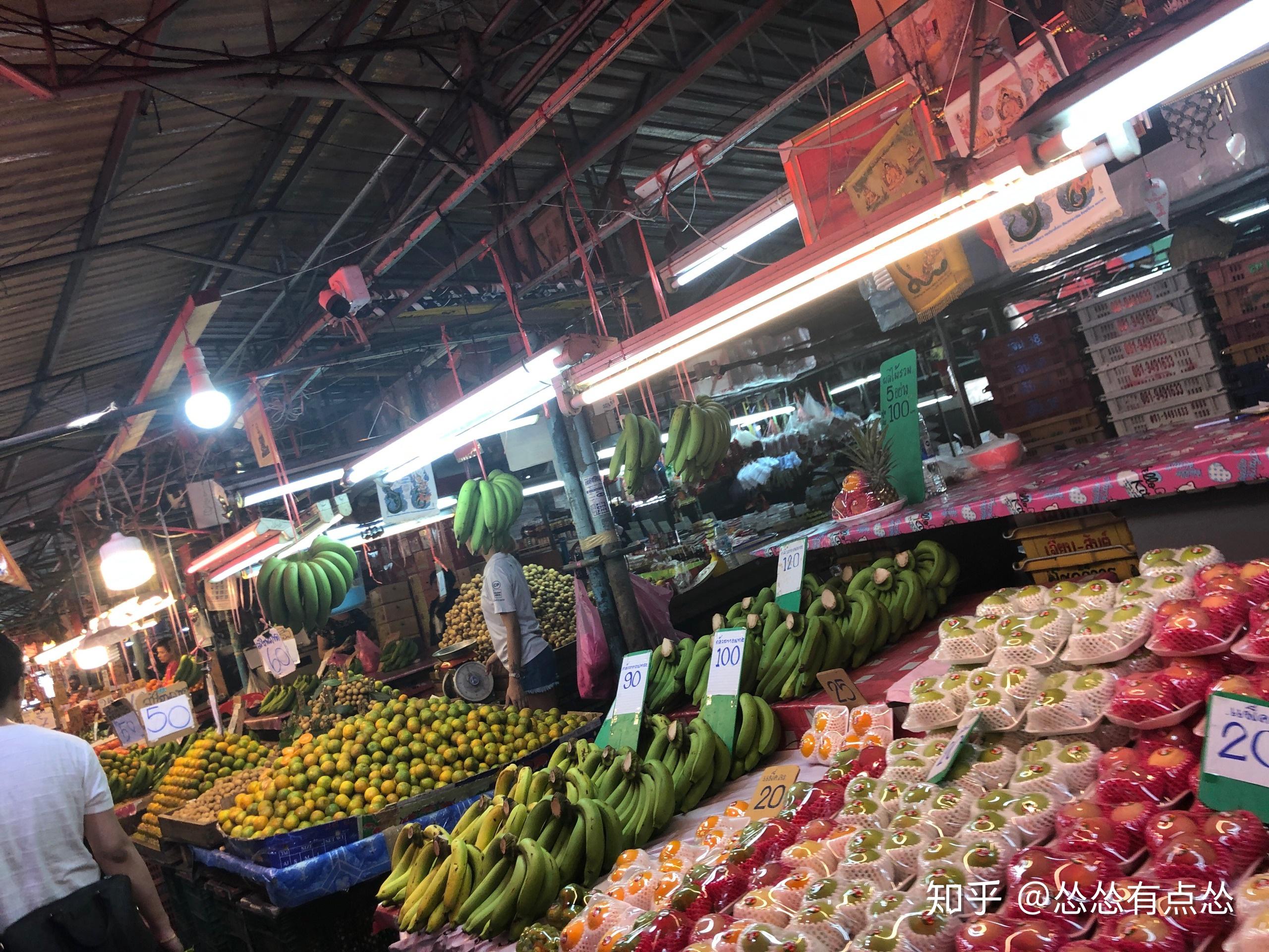 泰国曼谷最大菜市场孔缇菜市场买菜游记