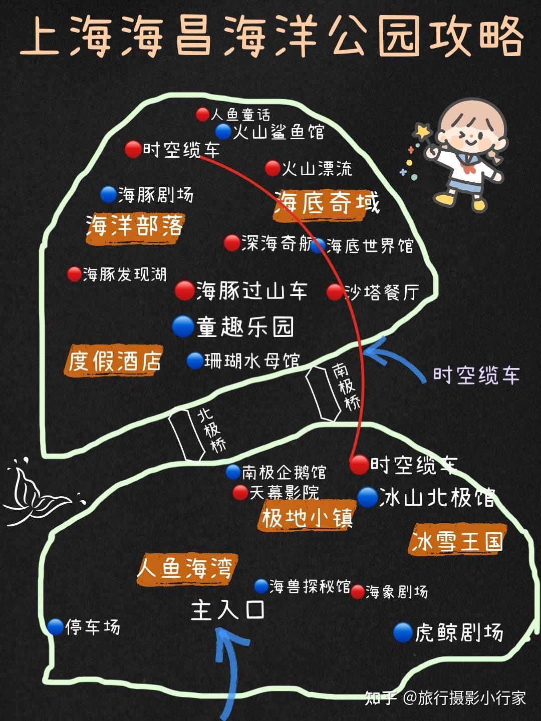 上海海昌海洋公园旅游行李寄存攻略园区地图门票交通及园区美食