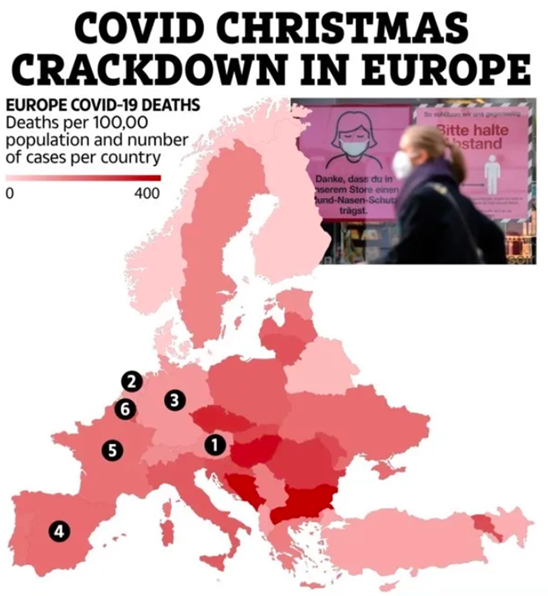 奥地利对未接种疫苗者颁布"居家令"荷兰采取部分封锁措施,如宵禁德国