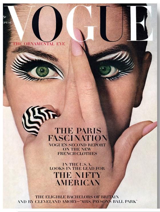 1964-irving penn 宝石似的眼睛他为vogue 1950年4月号掌镜的封面大片