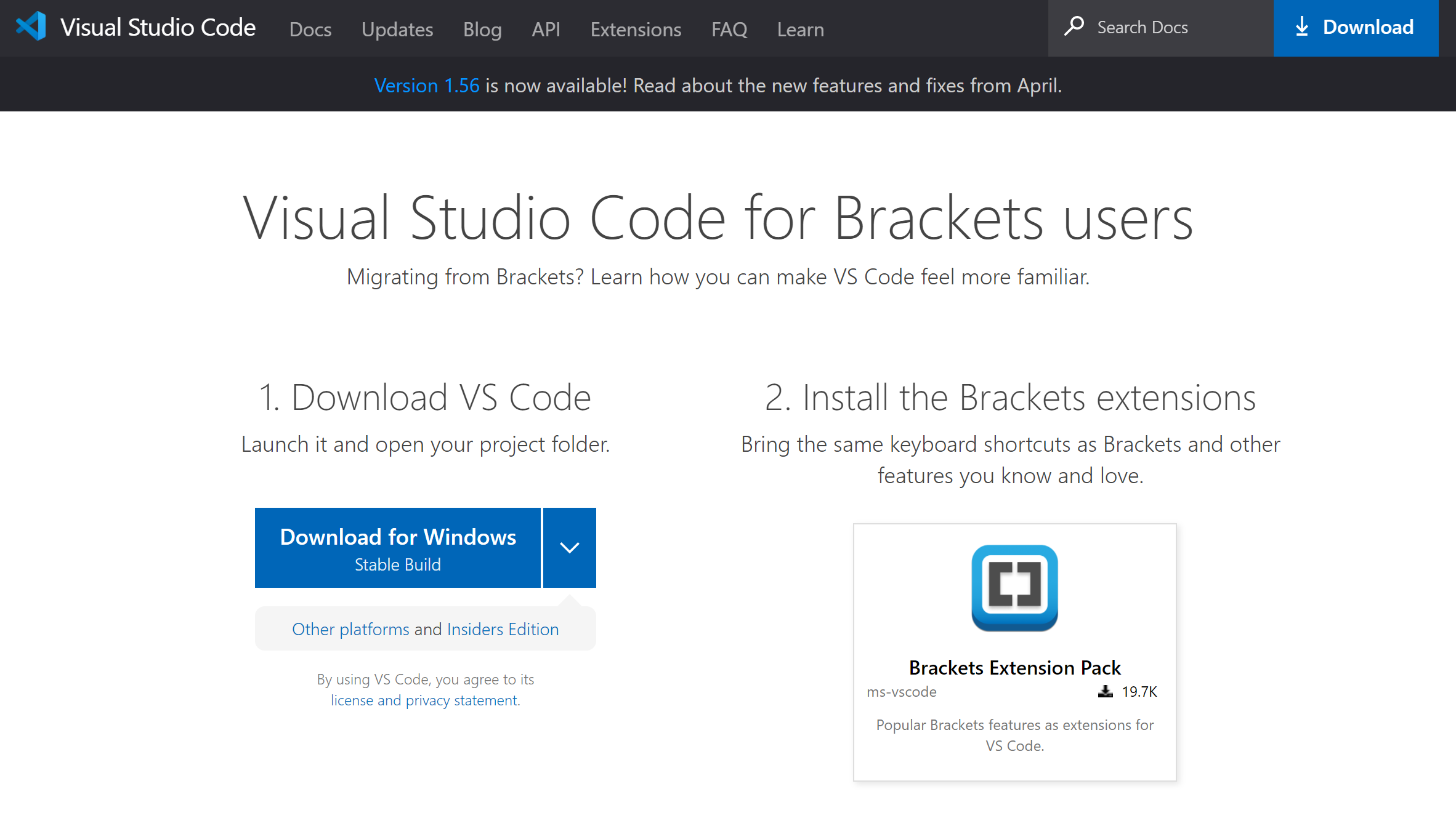 Adobe Brackets 编辑器即将谢幕！推荐用户迁移到 VS Code！ 知乎