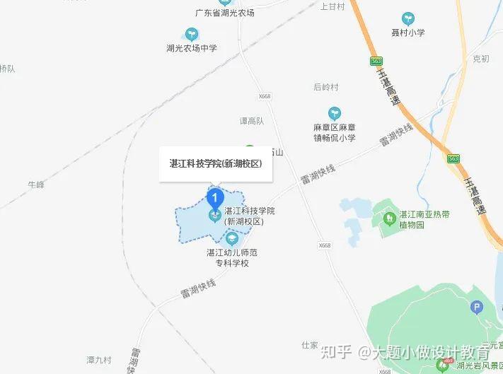 湛江科技学院校园地图图片
