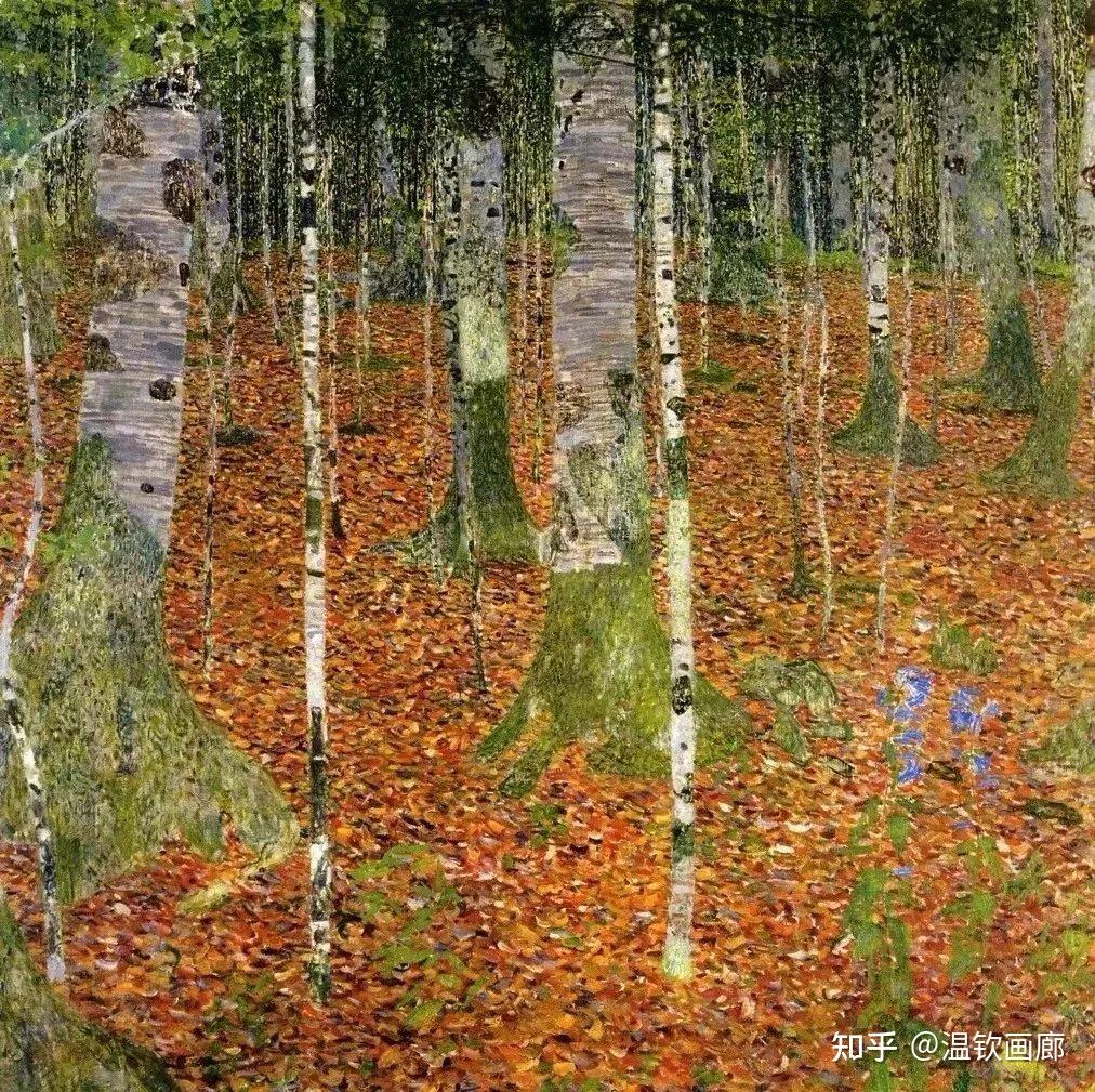 古斯塔夫·克林姆特的风景、花卉和花园油画 知乎 