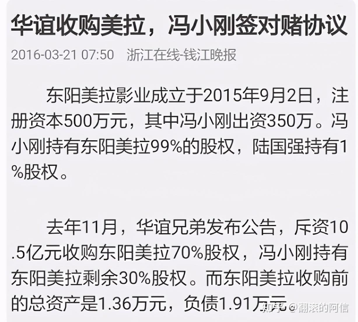 冯小刚与其说是对赌协议不如叫做绩效考核