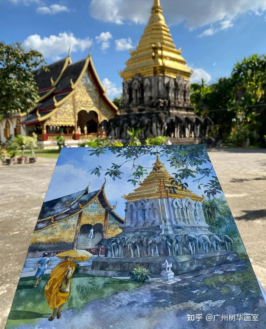 泰国小哥画的水彩画火了凭非凡的水彩画技狂吸70万粉丝