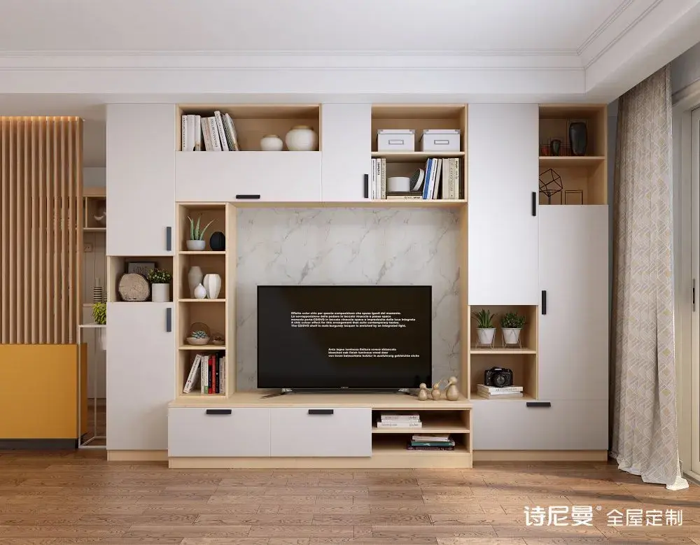 20款电视柜效果图不是我吹这比多买10㎡都管用