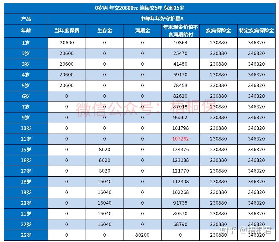 分析:中邮年年好守护星a两全保险优缺点详解