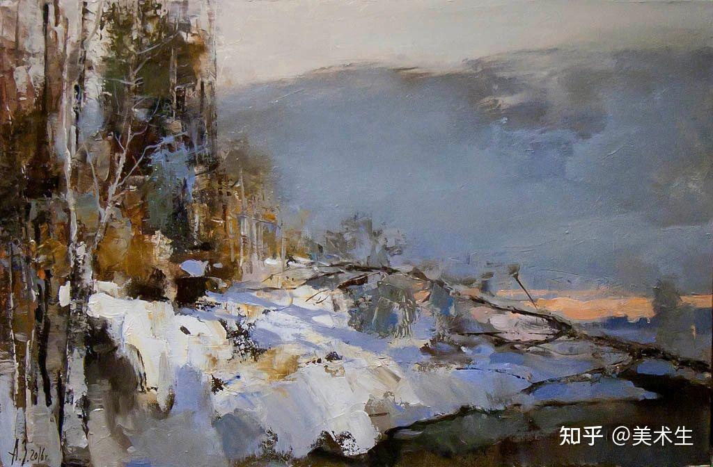 笔触率性，优雅朦胧的风景油画，迷人！ - 知乎