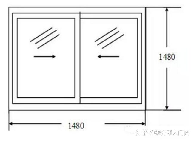 门窗玻璃尺寸测量图解图片