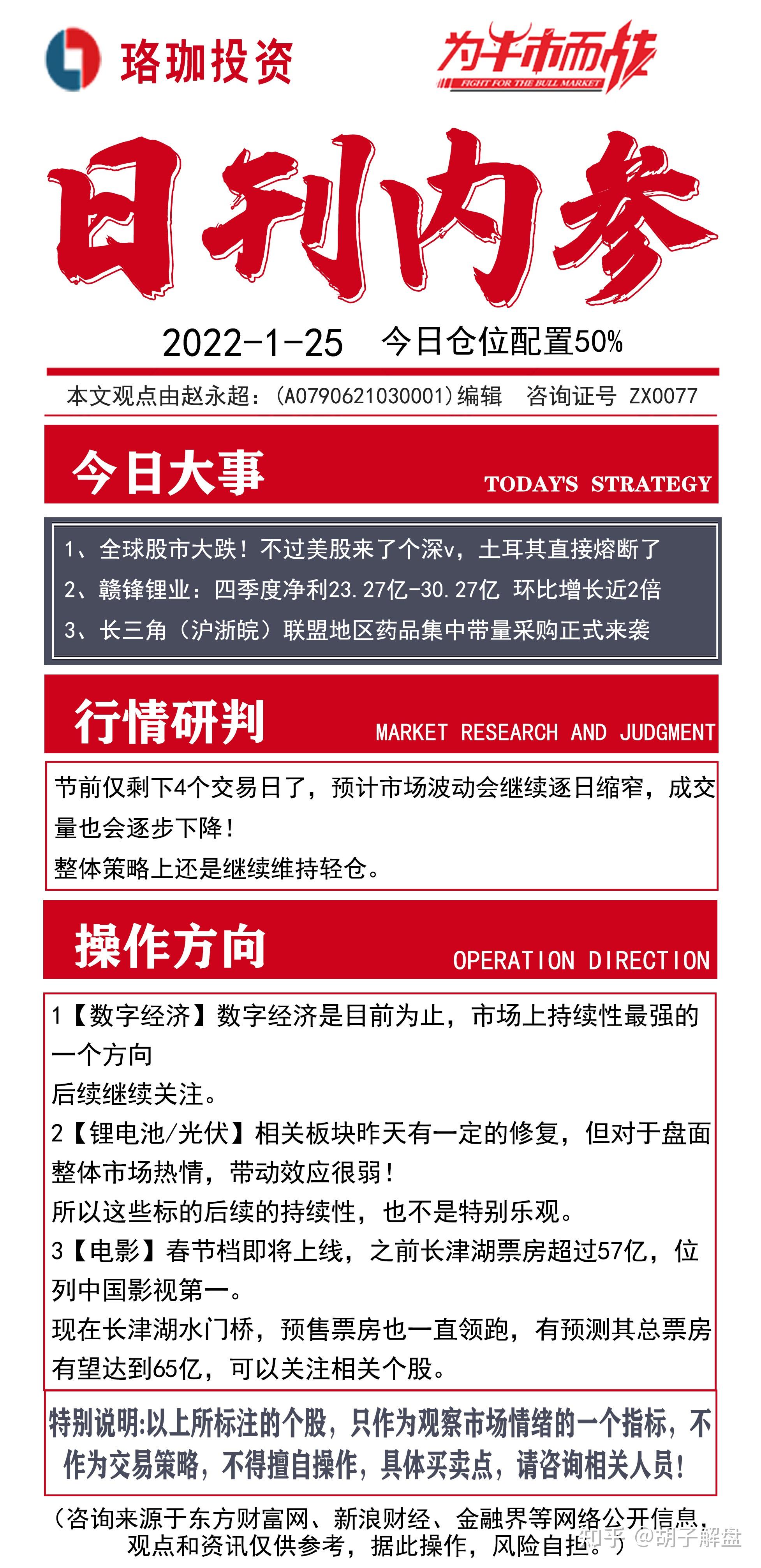 1月25日早评,三大指数“惊天大逆转” - 知乎