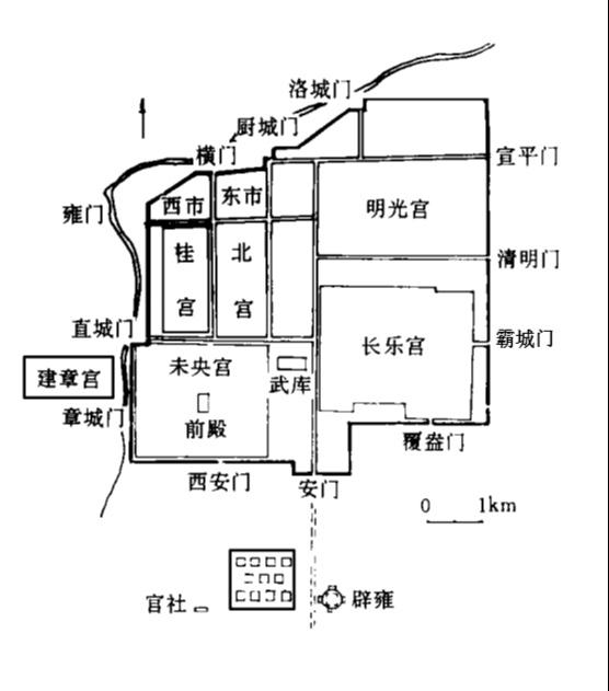 西安古城平面图图片