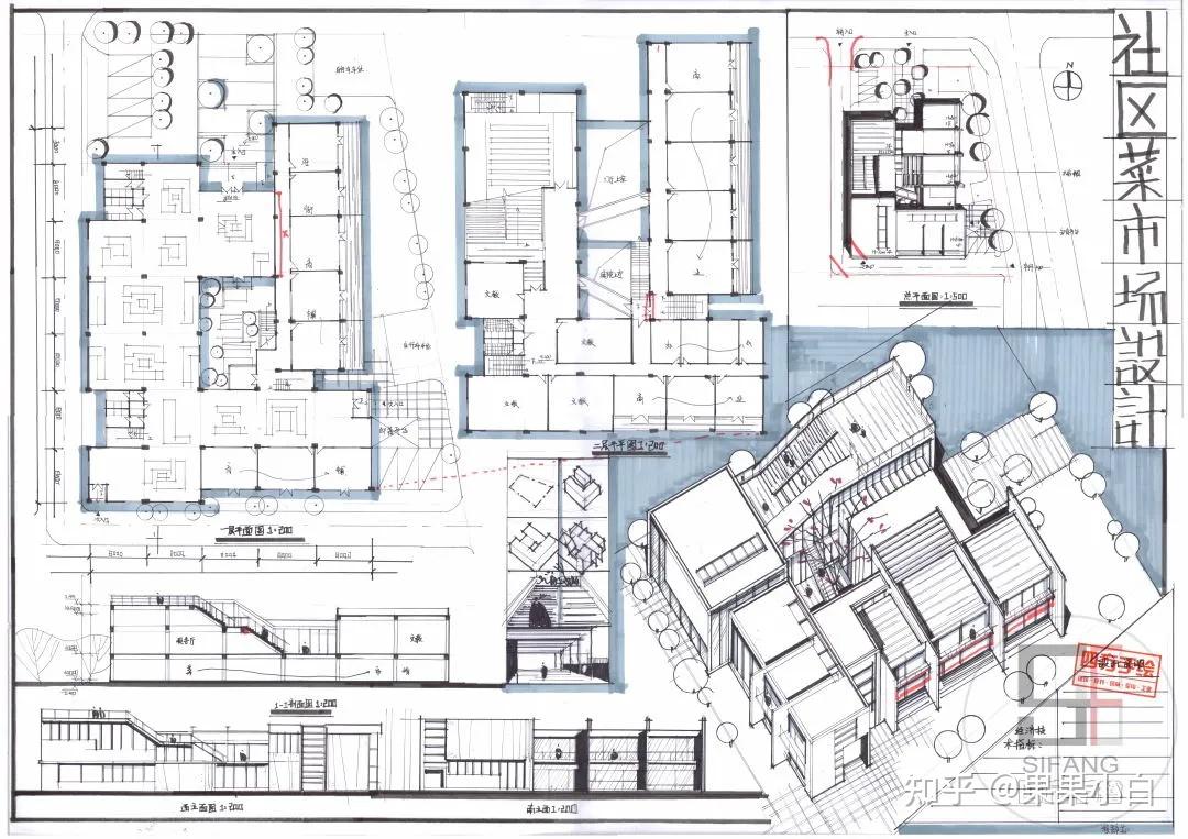 【建筑快题】免费领取500张精品分类建筑快题高清扫描版作品！建筑快题 - 知乎