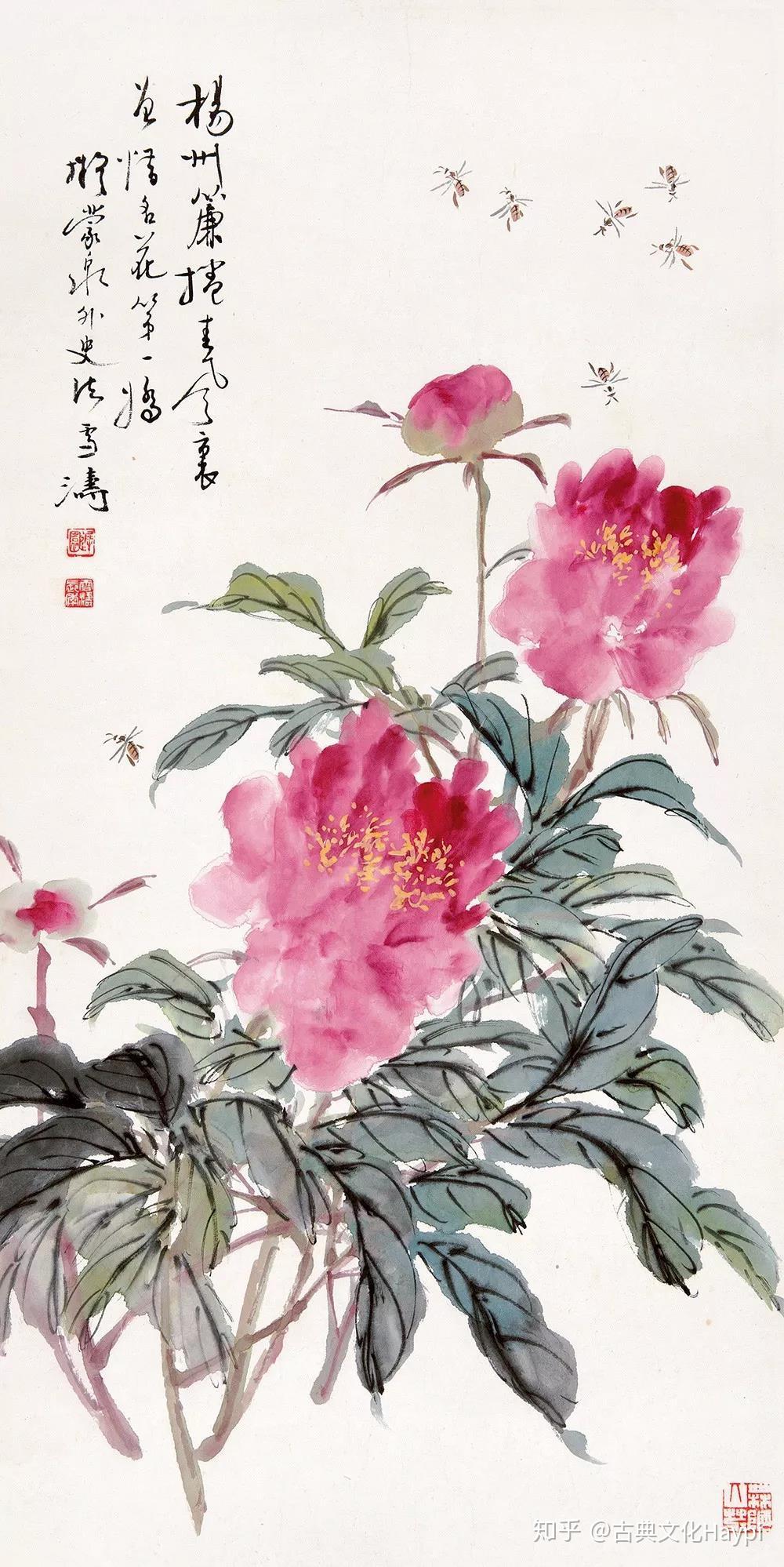 中國字画・齊白石草蟲・王雪濤花鳥・四尺中堂画・繪画・宣紙』置物・古賞