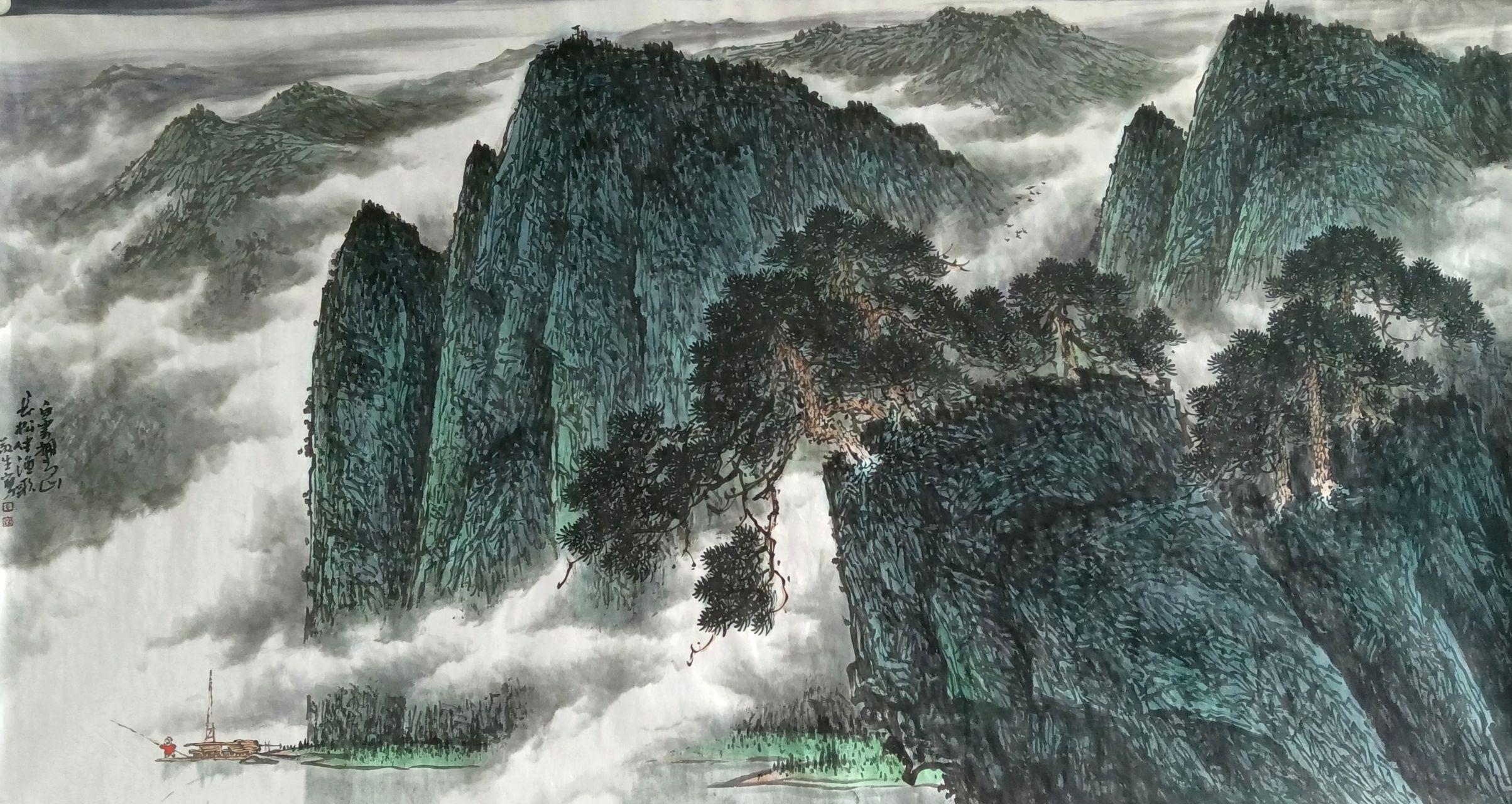 天地存大美王敬生山水画作品赏析之一