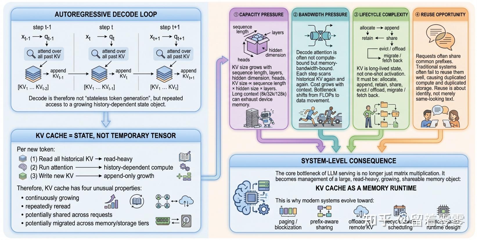 图示理解KV Cache System,统一视角理解 SGLang 与 vLLM 的系统范式 - 知乎